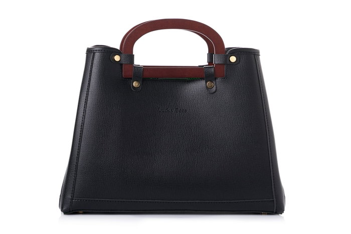 Lucky Bees Bolso de Mano Negro